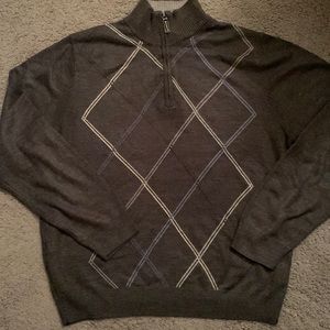 Perry Ellis Tricots st Raphael size large zip-up sweater